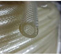 Tubo trasparente retinato in PVC da 6 x 12 e 8 x 14mm