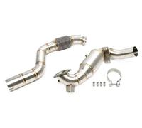Tubo Turbina Inox 2er Set Con Catalizzatore di Ricambio per Mercedes Benz A W176