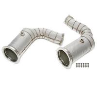 Tubo Turbina Inox Con Catalizzatore + Scudo Termico per Porsche Cayenne Turbo