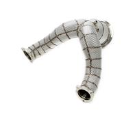 Tubo Turbina Inox Con Scudo Termico 67mm 4x Lambda per Audi A4-S4 A5-S5 Tipo