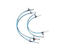 TUBO TURBO ARIA Tubo freno anteriore e posteriore in acciaio inossidabile adatto per Honda Civic 92-95 / Acura Integra 94-97 Tubi flessibili motore auto(Blue)