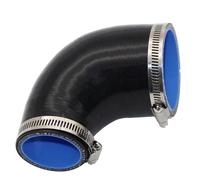 tubo turbo della presa d'aria Adattatore Flessibile In Silicone Riduttore Nero Connettore Universale 90 Gradi Resistente Alla Fiamma Coppia Tubi Aspirazione Turbo Intercooler Auto(45MM-51MM)