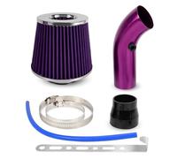 tubo turbo della presa d'aria Filtro Aria Fungo 76Mm Per Auto Tubo Aspirazione Filtro Aria Cono Freddo Ad Alto Flusso Kit Tubo In Alluminio OFI109(Viola)