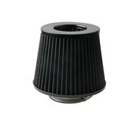 tubo turbo della presa d'aria Filtro Aspirazione Aria Fredda Ad Alto Flusso 76Mm E 3 Pollici Kit Induzione Universale Auto Filtri Aria Veicoli Cono In Rete Sportiva(Nero)