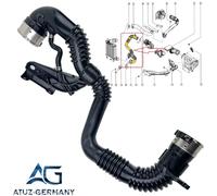 Tubo turbo originale AG® per Renault Kadjar HA, HL 1.6 dCi 130 14460HX40B
