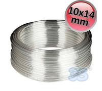 Tubo vinilico per pompa condensa trasparente misura 10x14 mm - 30 mt