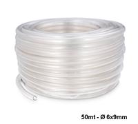 Tubo vinilico trasparente 50mt Ø 6x9 mm per pompa condensa