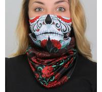 Tubo Zucchero Teschio Riutilizzabile Scaldacollo Traspirante Viso Cover Maschera