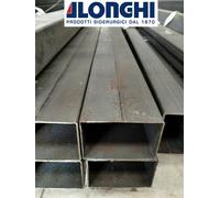 TUBOLARE FERRO ACCIAIO SCATOLATO 120X60X5 mm. BARRA PROFILO 1 PEZZO da 200 cm.