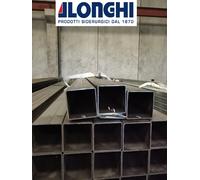 TUBOLARE FERRO QUADRATO 50,60,80,100 mm. spess. 3 mm. - 2 PEZZI DA 1,5 METRI