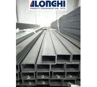 TUBOLARE FERRO RETTANGOLARE DA 50 a 80 mm. spess. 3 mm - 1 pezzo da 3 metri