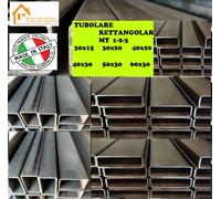 tubolare profilo scatolato ferro rettangolare barra tubo vuoto mt 1-2-3