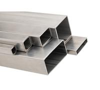 Tubolare Quadro in Acciaio Inox Aisi 304 (En 1.4307) Saldato, Lunghezza 1 Metro (+/- 3 mm Taglio) (20x20x1.5)