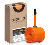 TUBOLITO Camera d'aria S-Tubo, CX/gravel, 700c/28", valvola 42 mm, arancione