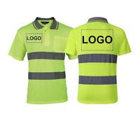 Tuboshu Polo di Sicurezza Logo Personalizzato Divisa da Lavoro di Costruzione Ciclismo Sport Outdoor T-Shirt di Sicurezza Riflettente Ad Alta visibilità Manica Corta Color2,3XL
