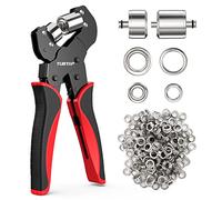 TUBTAP Set di pinze per occhielli professionali con 500 occhielli (diametro 10 mm) per tessuti, teloni e tende da sole