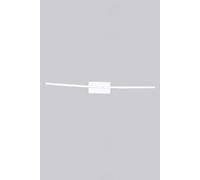 TUBULAR Applique a Parete tubolare Doppia Bianco Opaco, Led 8W,640LM, 3000K,L74x7,5xH10cm, non dimmerabile