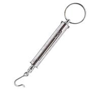 Tubular Force Gauge, Mechanical Spring Tension Bar Dynamometer, Dual Scale Labeled(kg, N), Hook, for Physics Experiments Teaching and DIY Tools(200N)