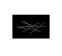 TUBULAR Lampada a sospensione tubolare 23Lt oro opaco, Led 92W, 7360LM 3000k , L180,5x75xH200cm, dimmerabile