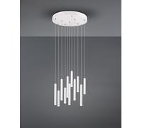 TUBULAR SOSPENSIONE LED 30,8W 3850lm, 3000K ROTONDA 11 TUBI BIANCA DIMMERABILE CON INTERRUTTORE D. 2,2 D. 40CM