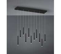 Sospensione TUBULAR LED rettangolare 11 tubi nera intensità regolabile 321611132