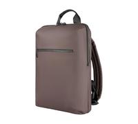 Tucano, Gommo Backpack Zaino Porta PC per Laptop 15.6" e MacBook 16", in Materiale Gommato, con Tasca Imbottita, Schienale Traspirante e Fascia Trolley, 29x41x11,5 cm, Marrone