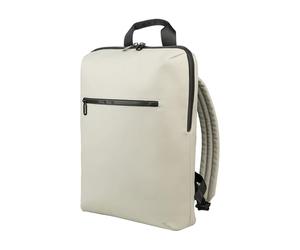 Tucano, Gommo Backpack Zaino Porta PC per Laptop 15.6" e MacBook 16", in Materiale Gommato, con Tasca Imbottita, Schienale Traspirante e Fascia Trolley, 29x41x11,5 cm, Grigio