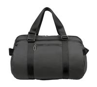 Tucano - Gommo Borsa Weekender realizzata in PU gommato riciclato e impermeabile. Grande, Spaziosa, ideale per Weekend, Viaggio, Tempo Libero, da Uomo e da Donna. Nero