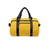 Tucano - Gommo Borsa Weekender realizzata in PU gommato riciclato e impermeabile. Grande, Spaziosa, ideale per Weekend, Viaggio, Tempo Libero, da Uomo e da Donna. Giallo