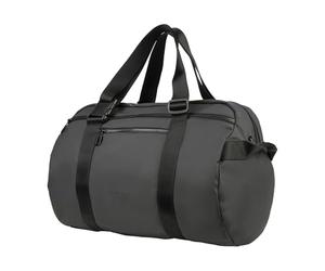 Tucano, Gommo Weekender, Borsone da Viaggio e Palestra in Materiale Gommato, Borsone o Zaino con Tracolla e Tasche Esterne, Borsa Uomo Donna 45x33x25 cm, Nero