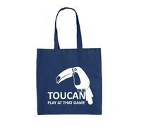 Tucano Play A Che Gioco - Borsa Tote IN Tela - Uccello Two Can Divertente,Regalo
