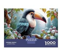 Tucano Puzzle Fai Da Te 1000 Pezzi Allenamento Cognitivo Ramo della giungla ghiacciata Cartone Spesso Anziani, Miglioramento Memoria, Regalo Amatori 52x38cm/1000pcs