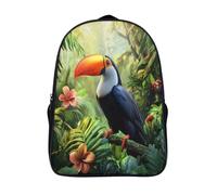 Tucano Sacchetti Di Scuola,Borsa Da Scuola Asilo,Giungla tropicale Ragazzi Per La Scuola Per Ragazze,Zaino Da Viaggio Alla Moda 16 inch