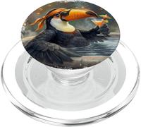 Tucano Toco Ornitologo Biologo Animale Uccello PopSockets PopGrip per MagSafe