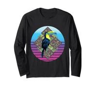 Tucano Tropicale Uccello Geometrico Fauna Selvatica Foresta Maglia a Manica