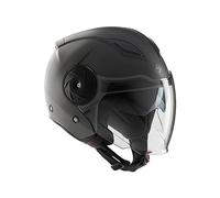 Tucano Urbano casco jet unisex EL'CITY. Casco moto in policarbonato, casco scooter per la mobilità urbana con doppia visiera e ventilazione Clima System. Casco omologato ECE 22.06 Nero opaco Tg. XL