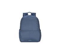 Tucano Baldo Zaino in Tessuto Riciclato, Blu, 30x43x12.5 cm, 16L, Tasca Imbottita per Laptop 15.6 Pollici, con Aggancio Trolley