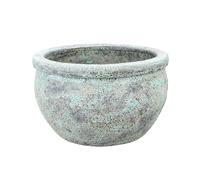 TucanoHamburg Vaso per piante Bamboo in gres resistente al gelo, dimensioni Luna, 28 x 18 cm