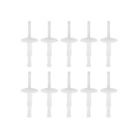 TUCANSBP 50 pz Rivetti in Plastica Bianca Clip Auto Compatibile for BMW 6mm Foro Push Parafango Auto Paraurti Porta Pannello di Rivestimento Cofano Rivetto Vite Fermo di Fissaggio