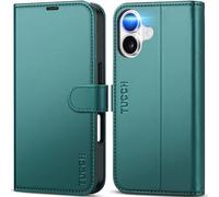 TUCCH Custodia per iPhone 17 6,3-pollici 5G 2025 [Blocco RFID] Portafoglio | Cover Libro Pelle Sintetica Antiurto Funzione di Supporto Slot Schede Protezione Ottimale Chiusura Magnetica, Turchese