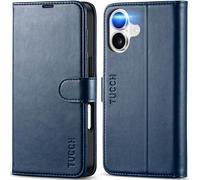 TUCCH Custodia per iPhone 17 6,3-pollici 5G 2025 [Blocco RFID] Portafoglio | Cover Libro Pelle Sintetica Antiurto TPU Funzione di Supporto Slot Schede Protezione Ottimale Chiusura Magnetica, Blu