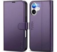TUCCH Custodia per iPhone 17 6,3-pollici 5G 2025 Portafoglio [RFID Blocking] | Cover Custodia Pelle Sintetica TPU Antiurto, Supporto Slot Schede Protezione Integrale Chiusura Magnetica, Viola Scuro