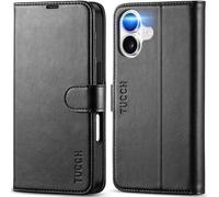 TUCCH Custodia per iPhone 17 6,3-pollici 5G 2025 Portafoglio [RFID Blocking] | Cover Custodia Pelle Sintetica TPU Antiurto, Supporto Slot Schede Protezione Integrale Chiusura Magnetica, Nero