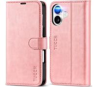 TUCCH Custodia per iPhone 17 6,3-pollici 5G 2025 [RFID Blocking] Portafoglio | Cover Pelle Sintetica Antiurto Funzione Supporto Slot Schede Protezione Integrale Chiusura Magnetica, Rosa Confetto