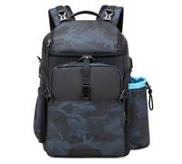Tuceng Zaino per fotocamera DSLR/SLR/Mirrorless, grande, per uomini e donne, con scomparto per laptop e supporto per treppiede (blu)