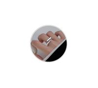 TUCEWP Anello a barra geometrica in argento, spesso, spesso, minimalista, geometrico, ad alta lucidatura, semplice, regolabile, aperto, alla moda, irregolare, regalo di Natale, compleanno, per donne e