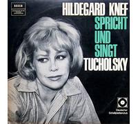Tucholsky, Hildegard Knef - Hildegrad Knef spricht und singt Kurt Tucholsky. Hildegard Knef. Deutscher Schallplattenclub / black/gold Label Stereo
