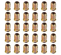 Tucireat Ferramenta per Legno 20 Pezzi Boccole Filettate per Legno Inserti Filettati per Legno M8 Boccola Filettata Inserto Filettato Bulloni M8 Viti Autofilettanti per Metallo Esagono