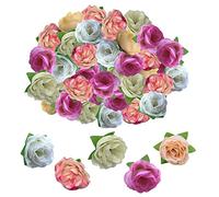 Tucireat Rosa Artificiale 100 Pezzi Rose Finte Teste di Fiori Artificiali di Teste di Rosa Artificiali RoseArtificiali in Rose Fiori Roselline Finte per Decorazioni Fiori Artificiali per Decorazioni