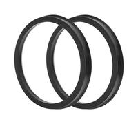 TUCKBOLD Anelli Centrici del Mozzo della Ruota dell'Auto Anelli del Mozzo del Centro delle Ruote Durevoli Ammortizzanti dell'Albero Centro Anelli Neri 2 Pz OD 106,1 mm a ID 93,1 mm Plastica